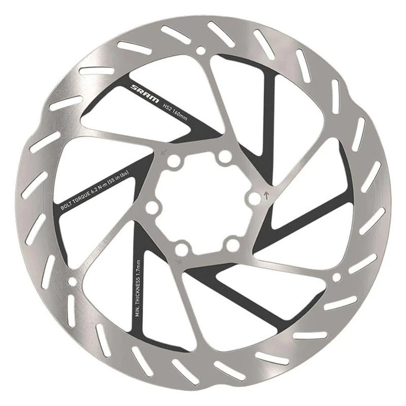 SRAM Brake Disc Hs2 6 Holes 220Mm Silver/Black, Única
