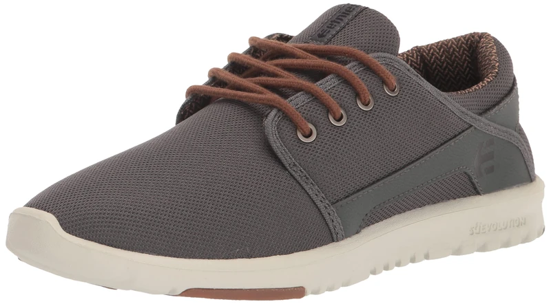 Etnies Scout Men's Skate Shoe, Grey/Black/White - Sustainable, Comfortable, and Durable Sneakers