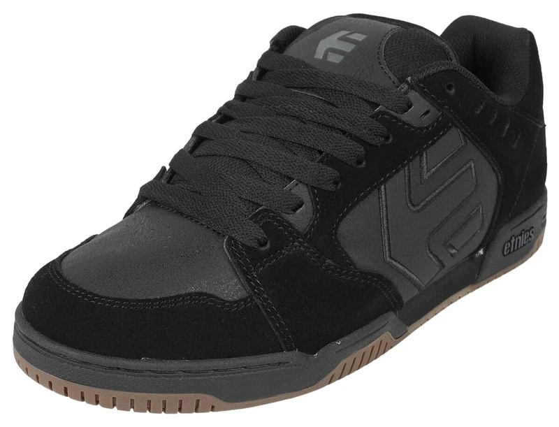 Etnies Mens Faze Skate Shoe, Black Black Gum, 9 UK