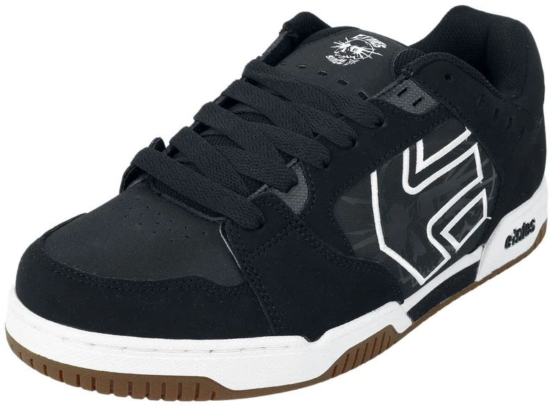 Etnies Men's Faze Skate Shoe, Black/Skulls, 6.5 UK