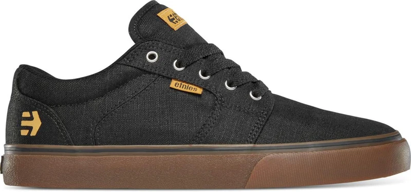 Etnies Barge LS Men's Skate Shoe, Black/Gum/Silver - Sustainable, Comfortable, and Durable Sneakers - Image 1