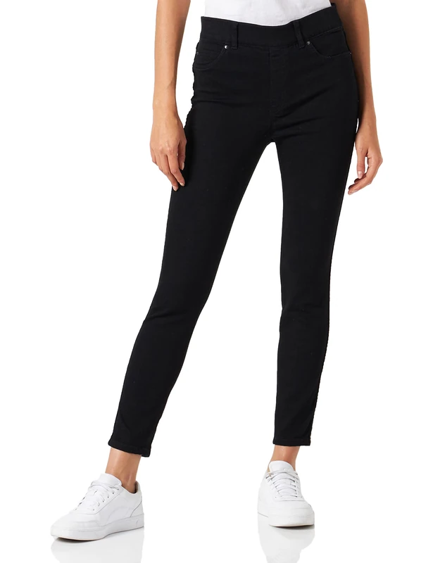Spanx Women's =Buscarv(f7'[20210902 Lingerie Catalogue Pv22 V1.xlsx] sheet1'$b:$c20) Leggings, Black/White, L