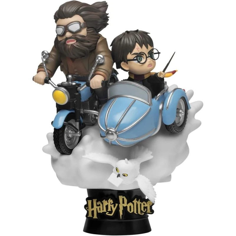 Beast Kingdom Harry Potter and Hagrid Motorcycle Statue Diorama Style - Harry Potter - Collectible Figure - Image 1