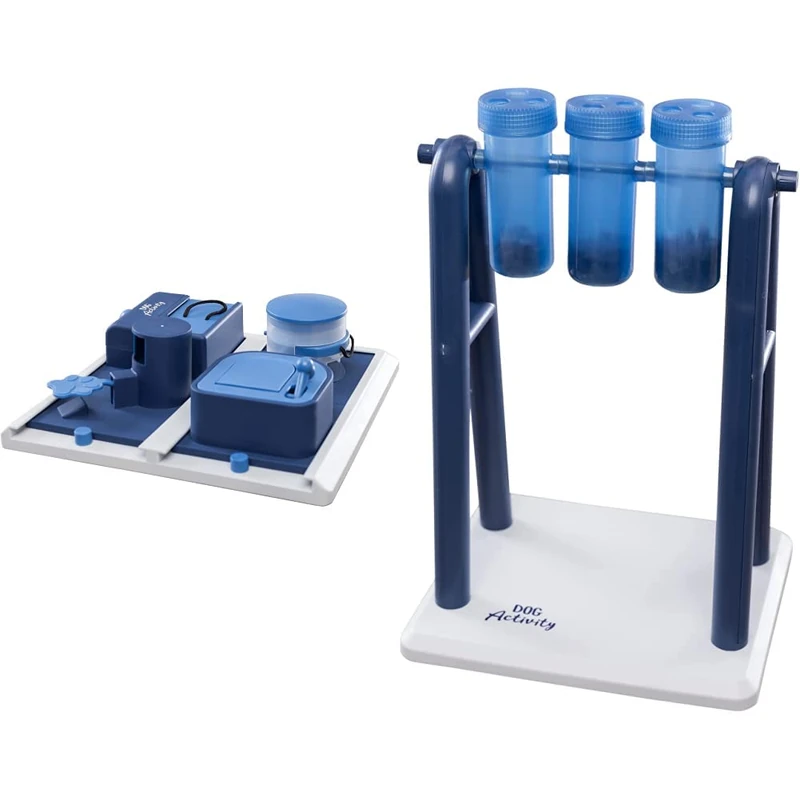 Trixie 32013 Dog Activity Poker Box 2 Strategy Game & 32019 Dog Activity Turn Around, 22 × 33 × 18 cm