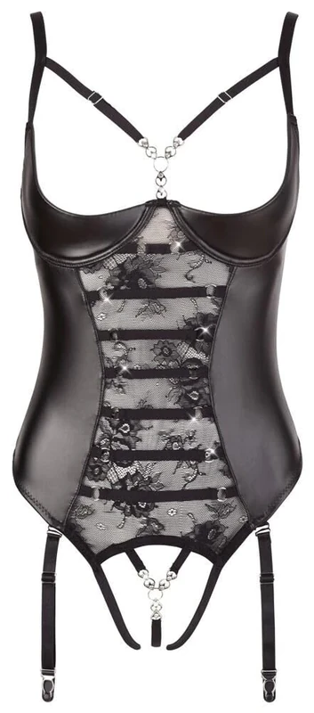 Abierta Fina Body-26422201321 Schwarz One Size
