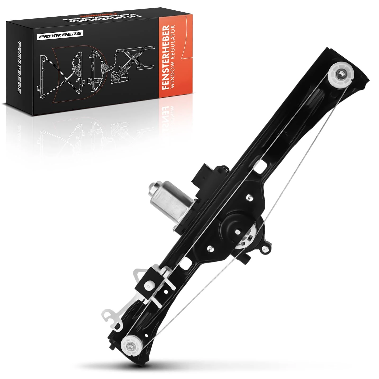 Frankberg Electric Window Regulator with Motor Front Right Compatible with Nemo Fiorino Bipper/Bipper Tepee All Engine Van MPV Estate 2007-2021 1368329080