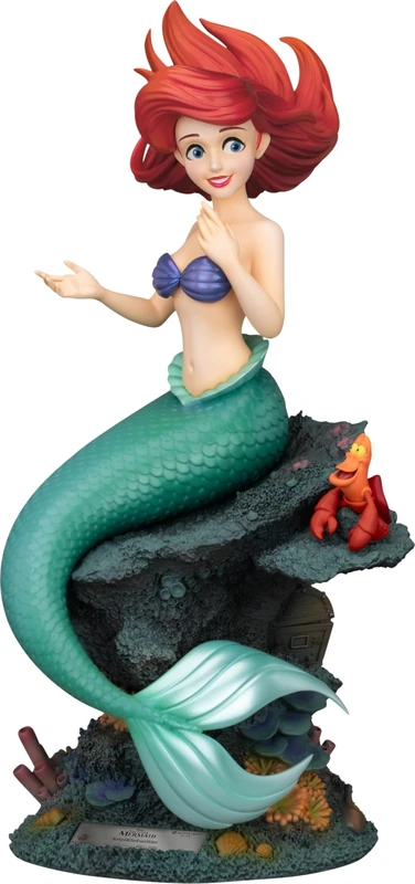 The Little Mermaid Master Craft Ariel & Sebastian Statue 42 cm