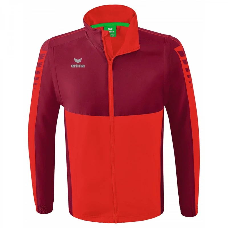 Erima Adult Six Wings Jacket with Detachable Sleeves, Red, XXL