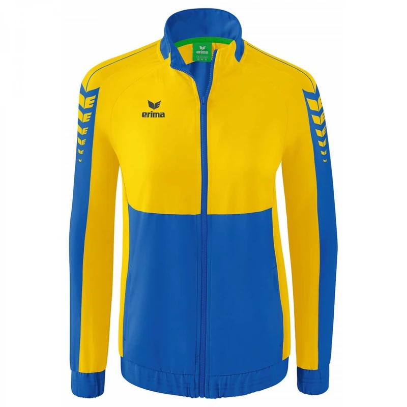 Erima Women's Six Wings Presentation Jacket, New Royal/Yellow, 36