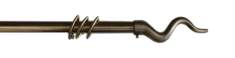 kippen 1305O Daniela Antique Brass Curtain Rod Extendable 120-200 cm