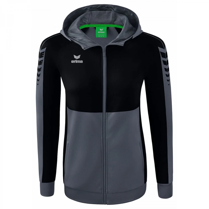 Erima Women's Six Wings Training Jacket with Hood, Slate Grey, 38