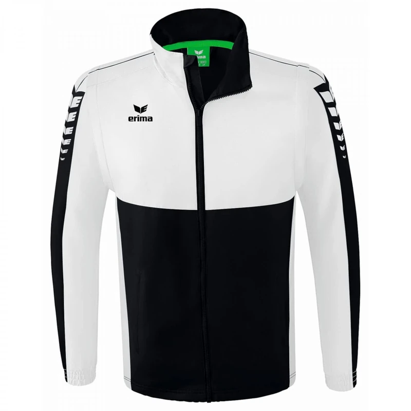 Erima Adult Six Wings Jacket with Detachable Sleeves, Black, M
