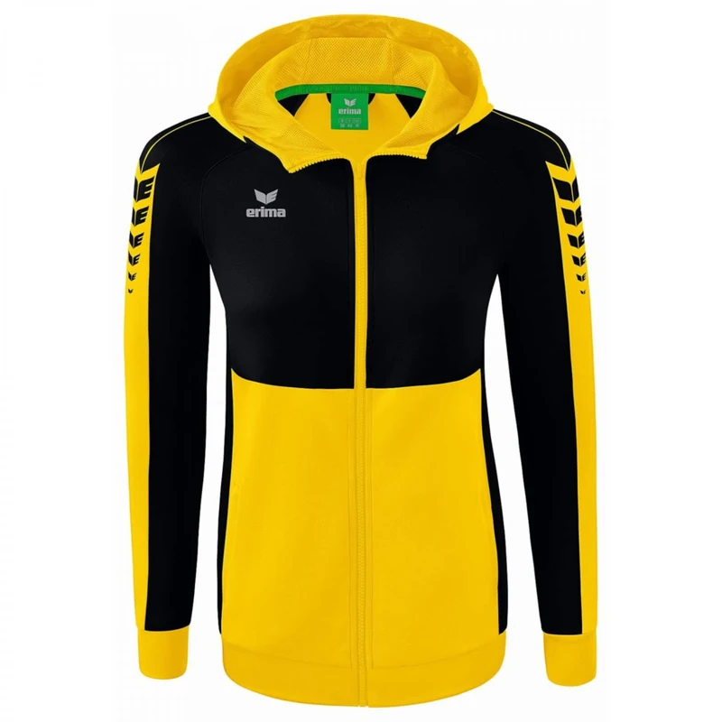 Erima Women's Six Wings Training Jacket with Hood, Yellow, 38