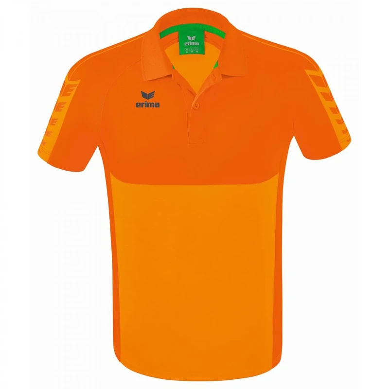 Erima Men's Six Wings Sport Polo, New Orange, XL