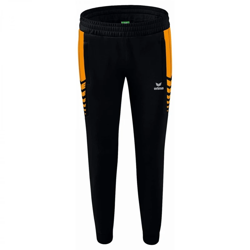 Erima Women's Six Wings Worker Pants (1102217), Black/new Orange, 34