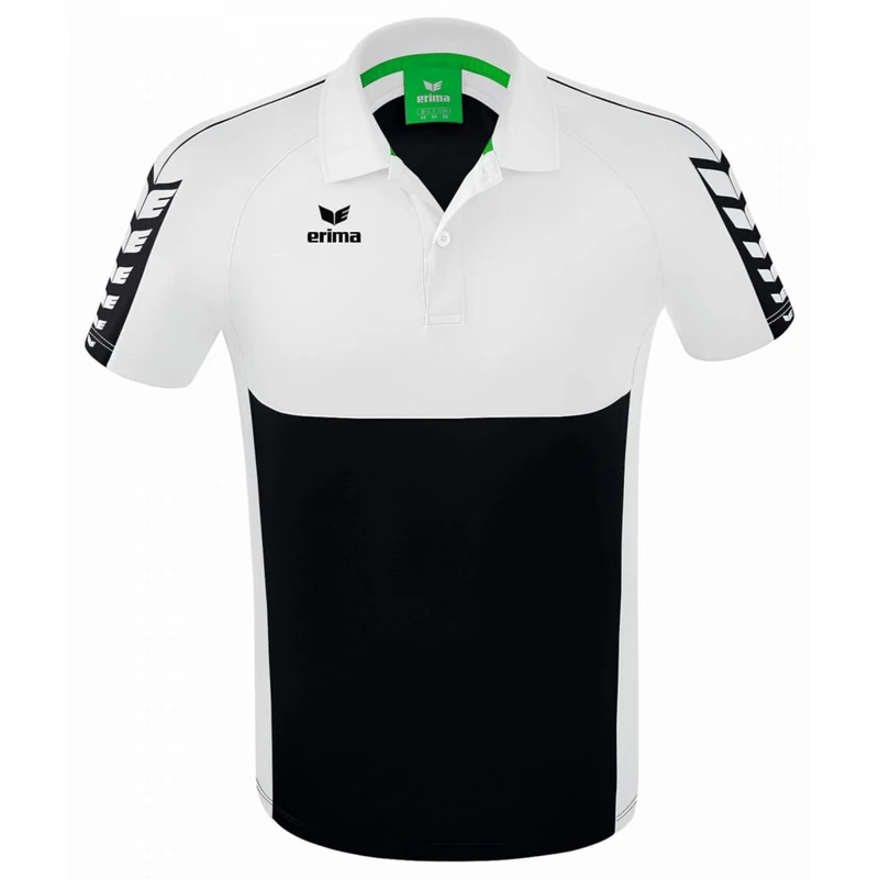 Erima Men's Six Wings Sport Polo, Black, 3XL