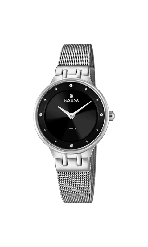 Festina Women's Watch F20597/4 Mademoiselle 316L Stainless Steel Case Grey Silver 316L Stainless Steel Strap Grey Silver