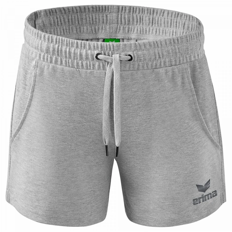 Erima Women's Essential Team Sweat Shorts, Light Grey Marl, 34 - Image 1