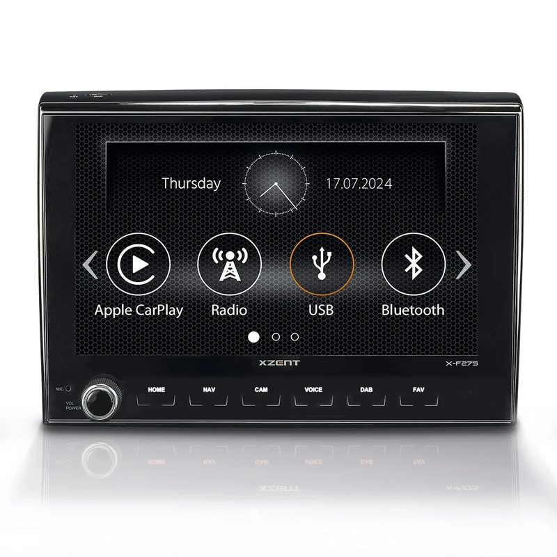 XZENT X-F275 Infotainment Monitor for Fiat Ducato III; Citroën Jumper II; Peugeot Boxer II