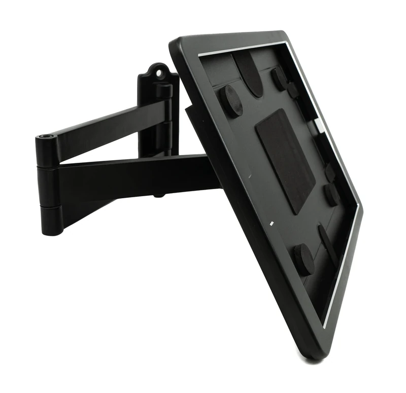 System-S Wall Mount Lockable 360° for iPad Pro 12.9 Inch 2018 2020 2021 in Black