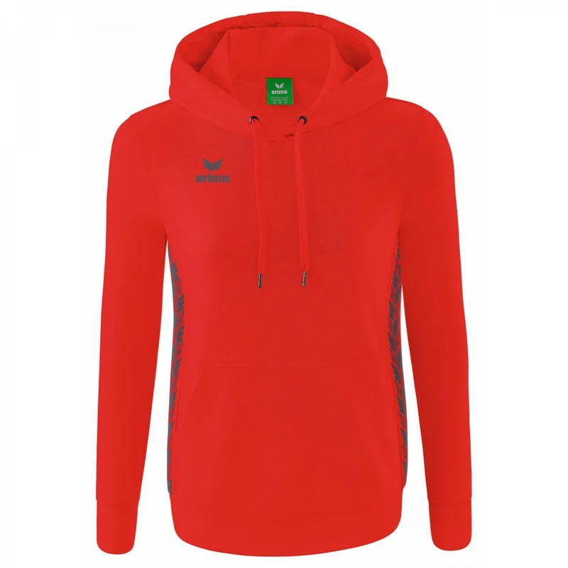 Erima Women's Essential Team Basic Hoody, Red, 40