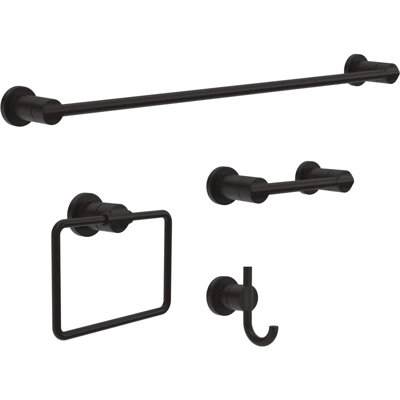 Delta NIC64-MB Nicoli 4 Piece Bath Hardware Kit, Matte Black