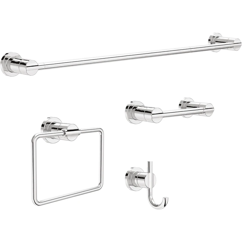 Delta NIC64-PC Nicoli 4 Piece Bath Hardware Kit, Polished Chrome
