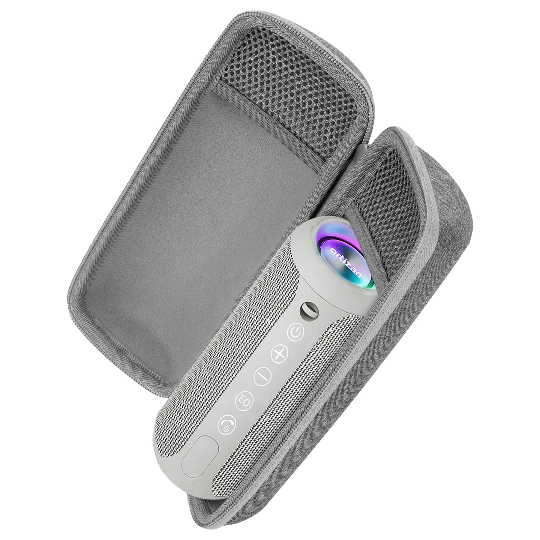 Khanka Hard Travel Case for Ortizan X10 Portable Bluetooth Speaker IPX7 Waterproof Wireless Speaker, Case Only (Gray)