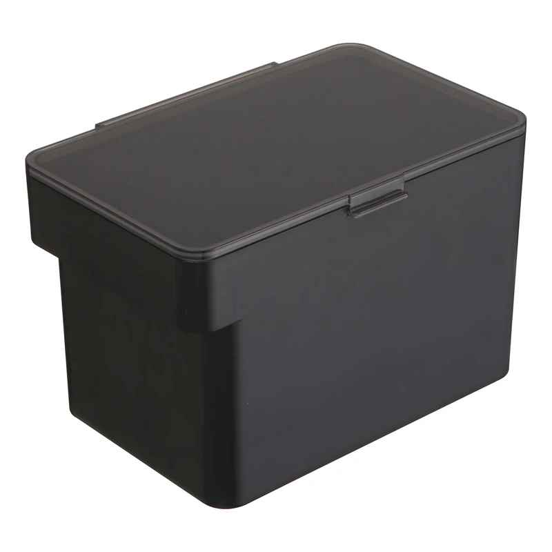 YAMAZAKI 5612 TOWER Pet Food Container (3.5 KG), black, ABS Resin/Silicone, Minimalist, 30 x 19.7 x 19.2 cm