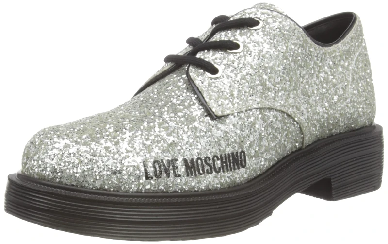 Love Moschino Women's Ja10144g1fjj0 Shoes, Silver, 5 UK