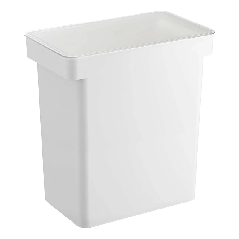 Yamazaki 5617 TOWER Pet Food Container (12 KG), white, Polypropylene/ABS Resin/POM Resin/Silicone, Minimalist, 41 x 24 x 42.5 cm