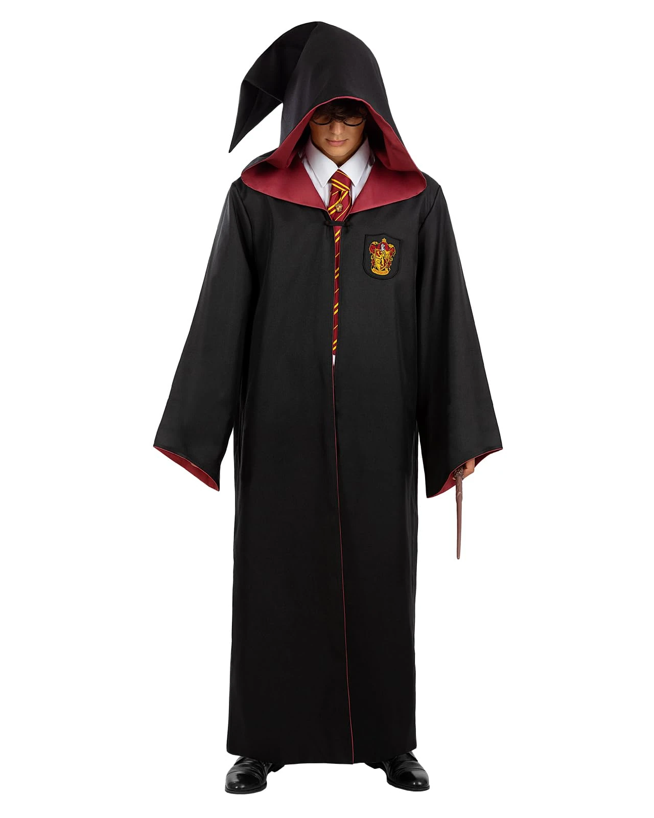 Funidelia Official Replica Tunic Harry Potter Gryffindor - Diamond Edition for adult, Includes: Cape with embroidered patch with gift box, Size M - Outfit for adults for Parties and Carnival