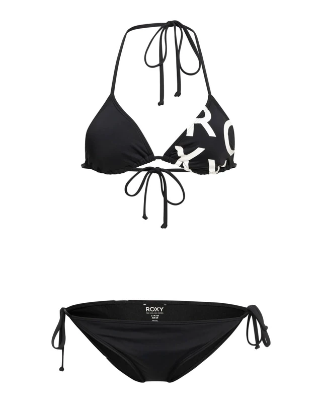 Roxy Young Women Sd Be Cl Tiki Tri Reg Bikini Set, Black, XXL EU