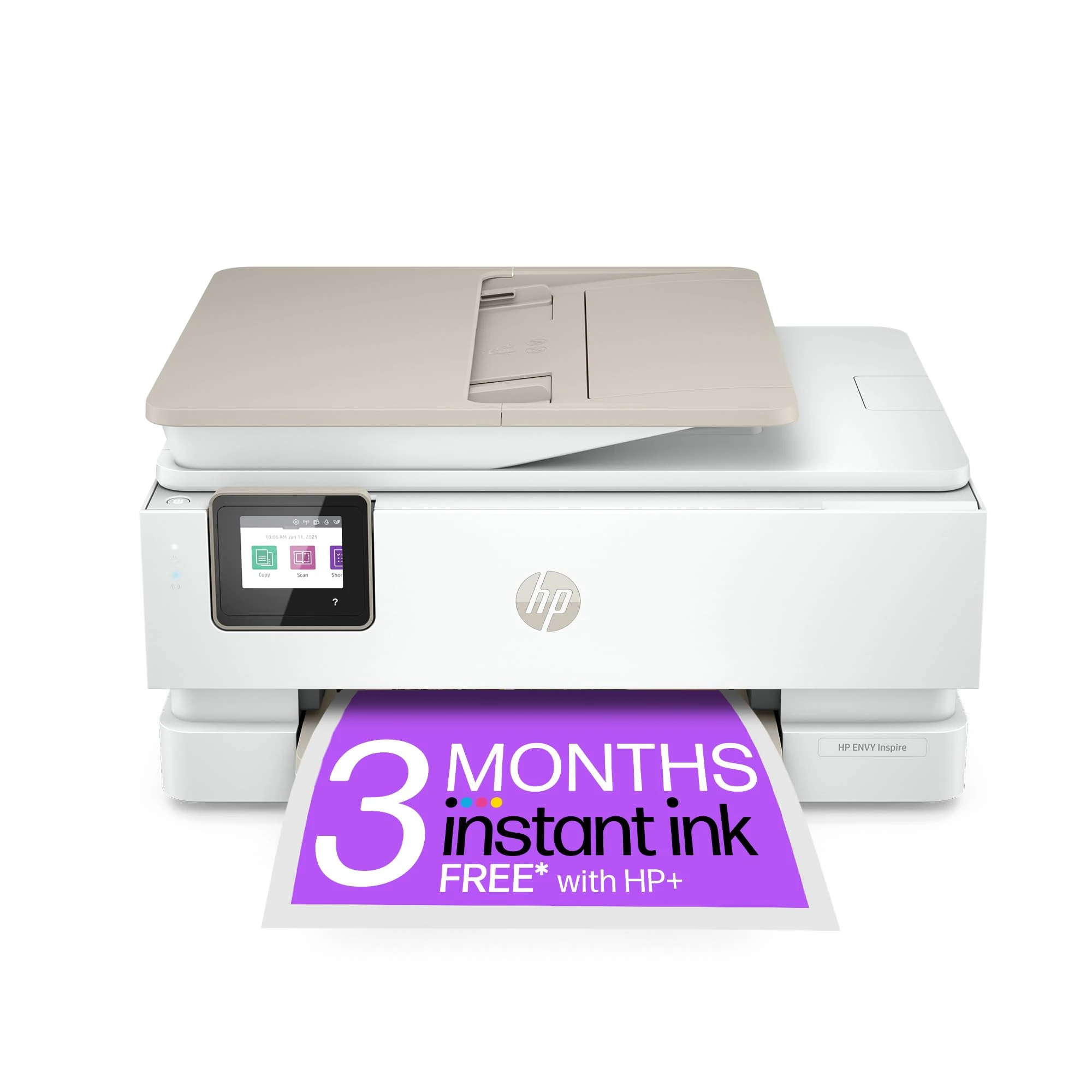 HP ENVY Inspire 7920e All-in-One Wireless Colour Printer | 3 Months of free Instant Ink | 35-page Automatic Document Feeder | White