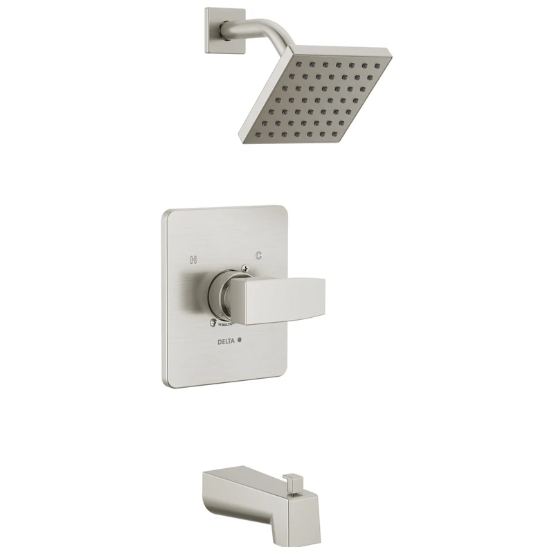 Delta Faucet T14467-SS-PP Modern Tub & Shower, Stainless