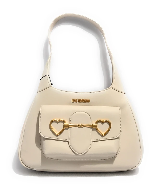 Love Moschino Women's Jc4030pp1flb0 Shoulder Bag, Ivory (RAL 1013), 19x26x9
