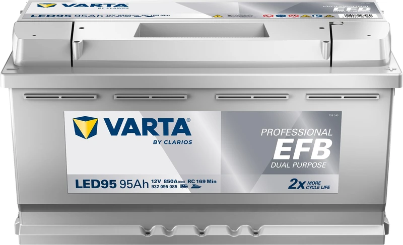 BatteryVarta Professional Dual Purpose EFB LED 95 12V 95AH 850 AMPS