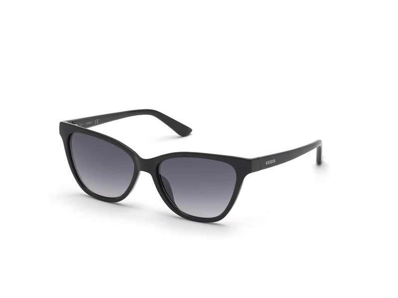 GUESS Women's GU7777 Sunglasses, shiny black, 55