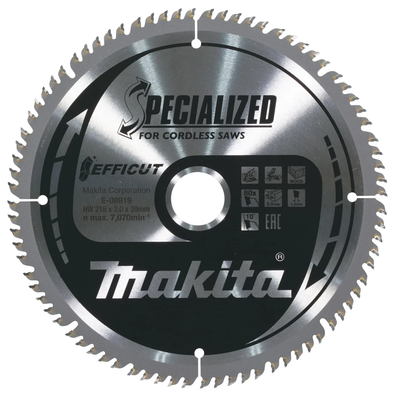 Makita E-08919 TCT Efficut Saw Blade 216x30x80T