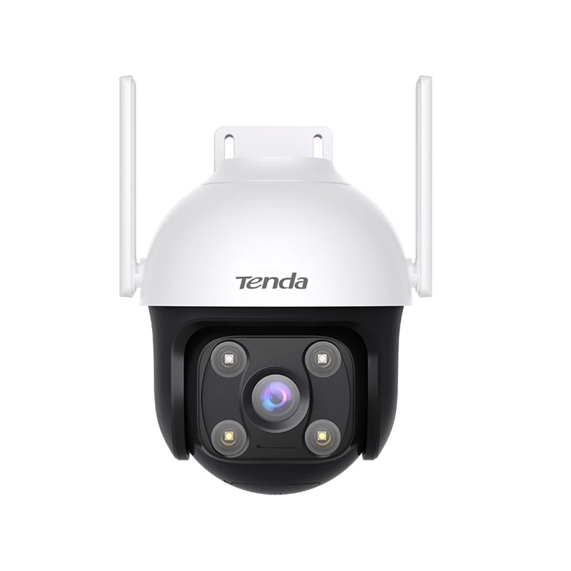 Tenda 2.5K 360°Outdoor Security Camera - 4MP, Pan/Tilt,Color Night Vision with 4 Spotlights, Dual WiFi Antennas, AI Human & Vieche Detection, 2-Way Audio, Alexa, Plug-in Security Camera Outside(CH7) - Image 1