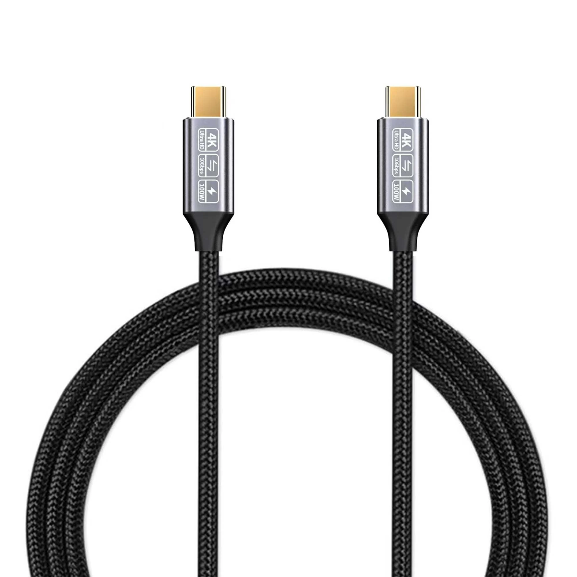 CAKOBLE USB-C to USB-C 3.1 Gen2 Cable 10Gbps Data Transfer, 100W 20V/5A 6.6ft USB Type C PD Fast Charging Cable 4K Video Output Compatible with Thunderbolt 3, iPad Pro, MacBook Pro, Galaxy S21 2M