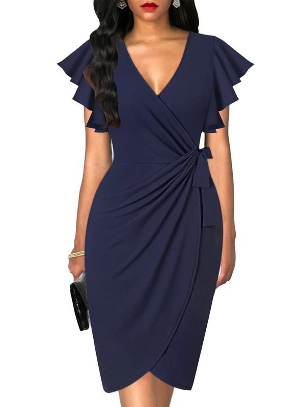 oten Women's Cocktail Dress Dresses, 1 - Navy Blue, M - Image 1
