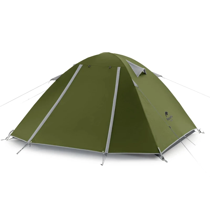 Naturehike P-Serie Camping Tent 2 People in 4 Seasons, Ultralight Backpack Tent, Anti-UV Family Tent for Outdoor Activities(Green 2P)