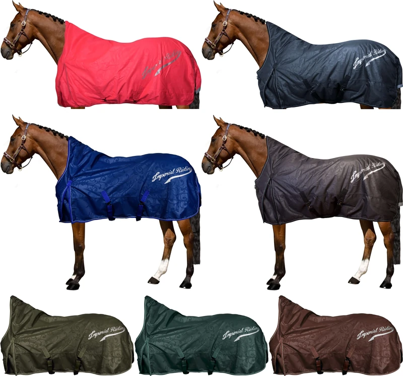 Imperial Riding IRHSuper-Dry Outdoor Blanket, 100 g, Royal Blue, 205 - Image 1