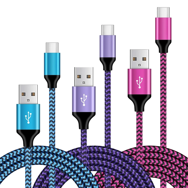 USB C Fast Charger Cable, [3Pack 3FT+6FT+9FT] Samsung Phone Charger Cable Type C Fast Charging, USB to USBC Cable for Samsung Galaxy Z Flip 7/6/5/A17/A16/A15/A14/A13/A56/A55/A36/S25/S24/S23/S22/S21