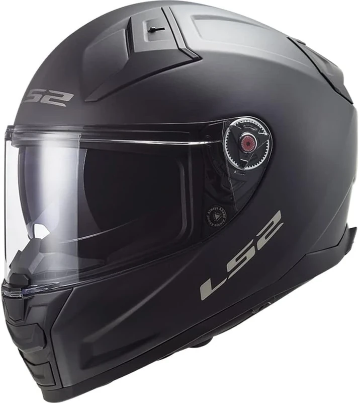 LS2 Full Face Motorcycle Helmet. Vector II Road Touring Motorbike Lid. FF811. ECE22.06 Matt Black XL