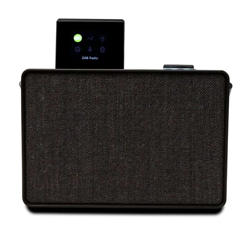 Pure Evoke Play Portable Music System for Indoors and Outdoors (DAB+/FM Radio, Internet Radio, Podcasts, Spotify Connect, Bluetooth, Foldable Colour Display) Coffee Black