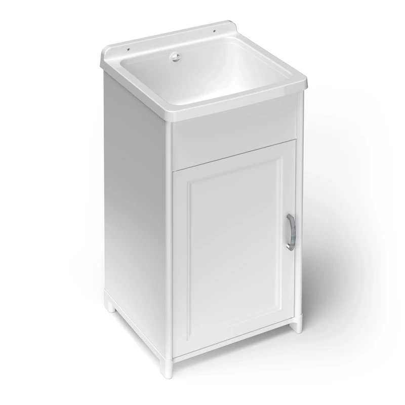 Resin Basin for Outdoor and Indoor Use Dimensions 40 x 40 x 86.5 cm