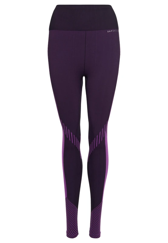 Superdry Women's Training Seamless Pwr Leggings, Vivid Violet, UK 8 - Image 1