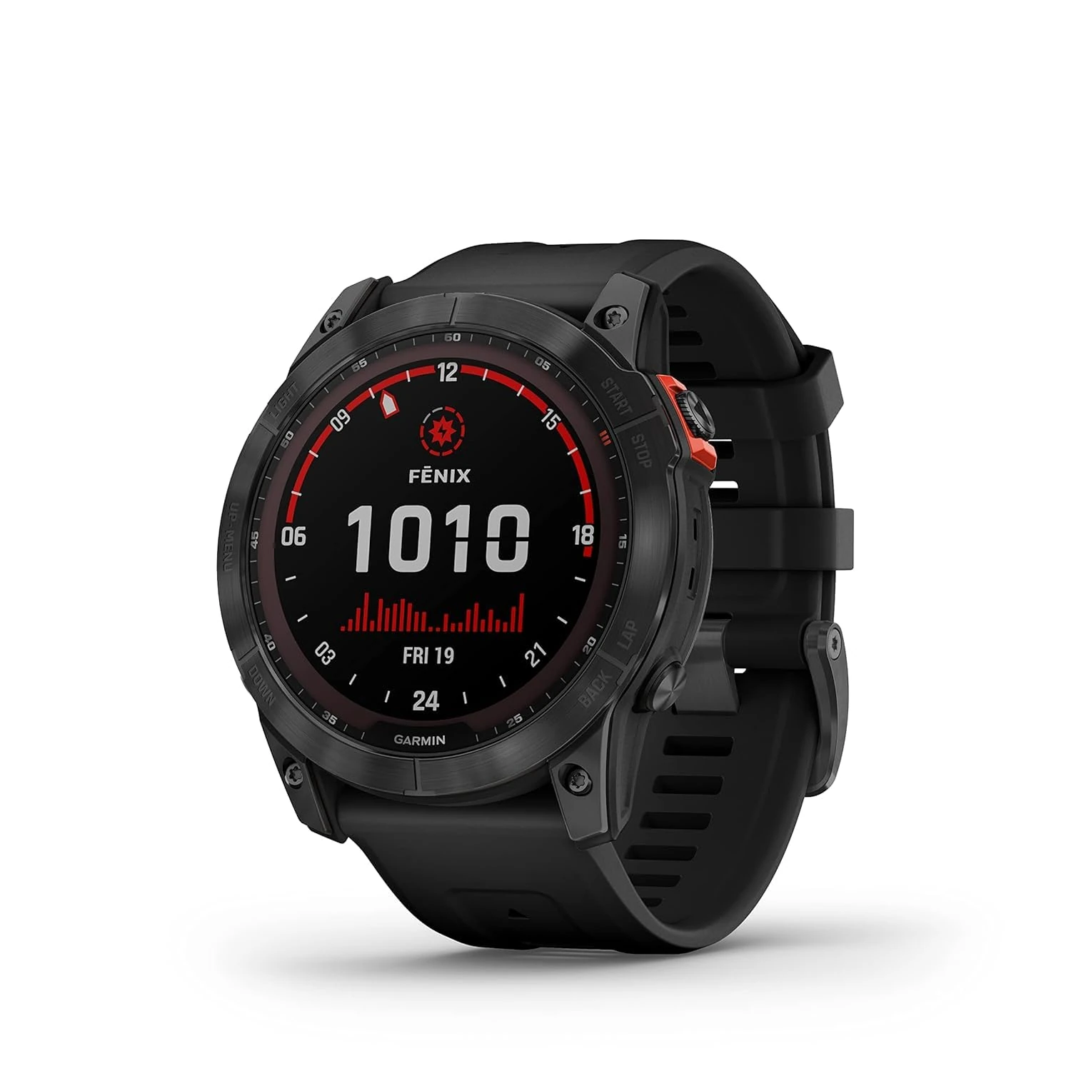 Garmin fēnix 7X SOLAR (51 mm), Large Multisport GPS Smartwatch, Solar Charging,Advanced Health and Training Features,Touchscreen and Buttons,Ultratough Design Features,Up to 37 days battery life,Black